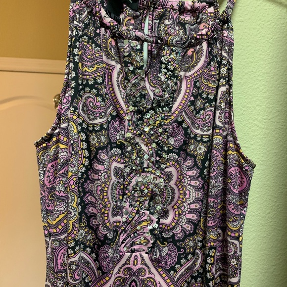 I N C size Large paisley dress - Picture 4 of 5